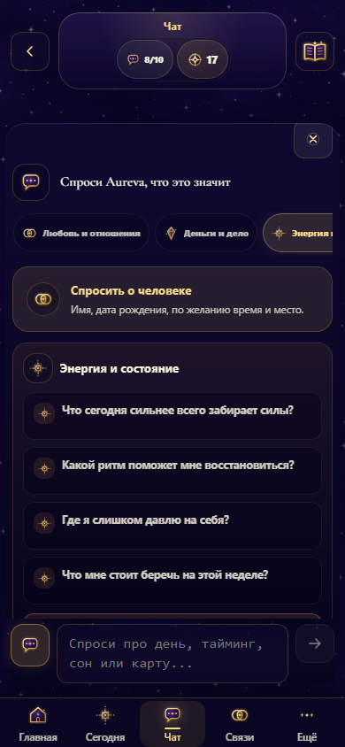 Aureva — чат